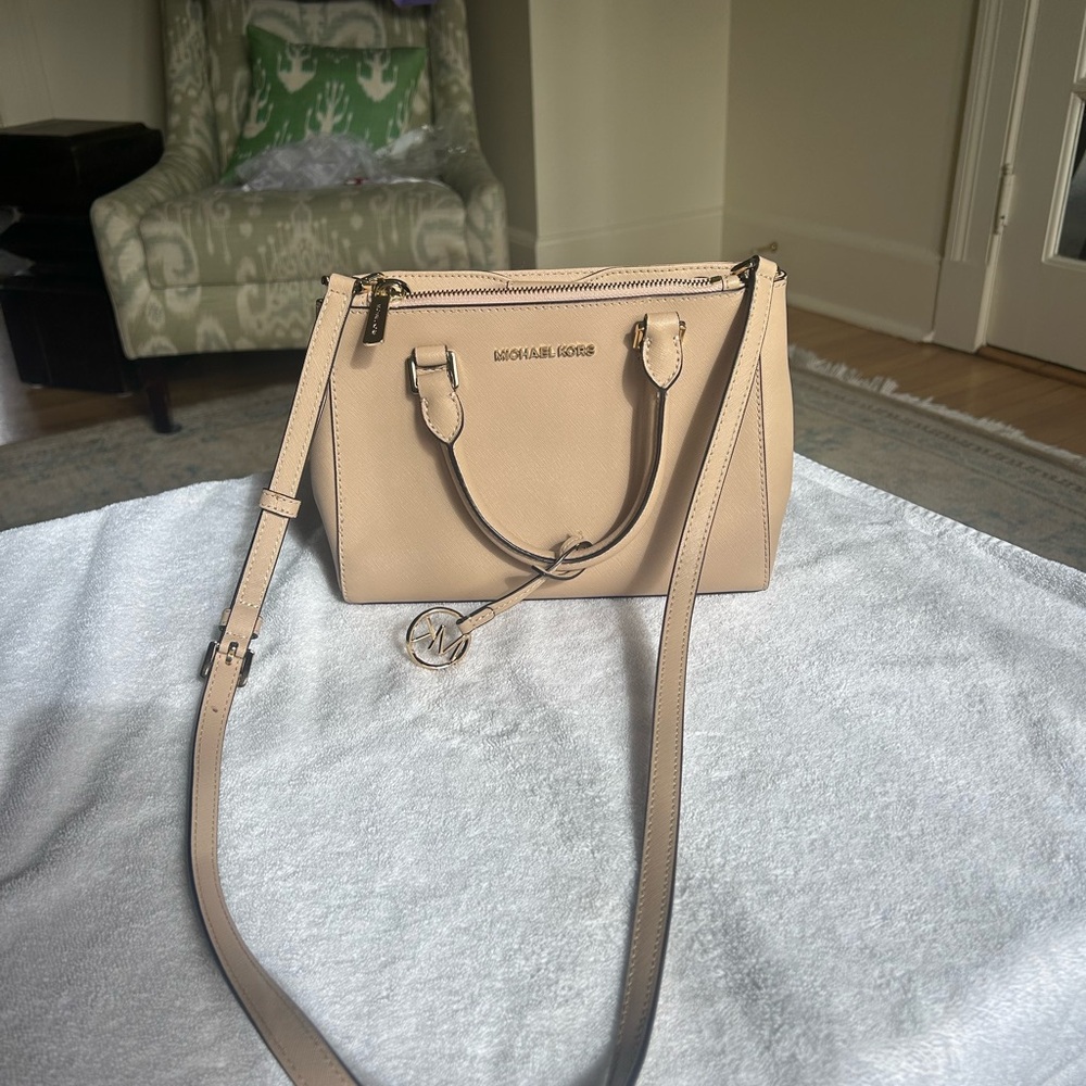 Michael Kors Tan Saffiano Leather Satchel
